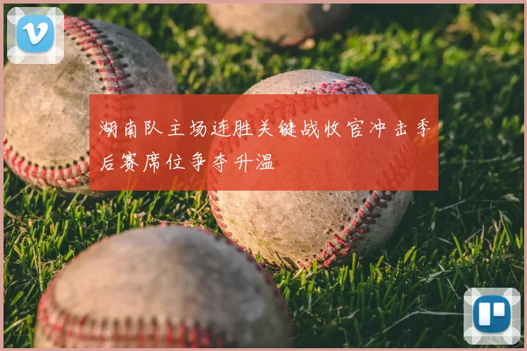 湖南队主场连胜关键战收官冲击季后赛席位争夺升温